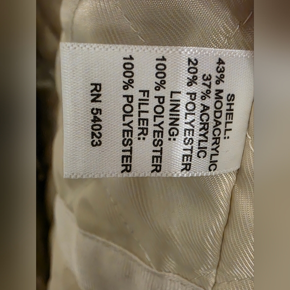 Banana Republic Light Brown Faux Fur Vest New Without Tags - Picture 7 of 8